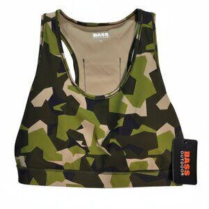NWT | Bass Outdoor Camo Performance Full Coverage Sports Bra with Back Pocket |